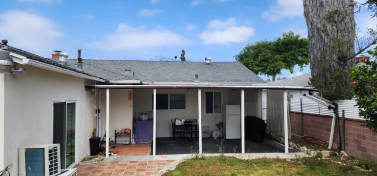 Exterior: Covered Patio Remodel and Backyard Concrete Floor